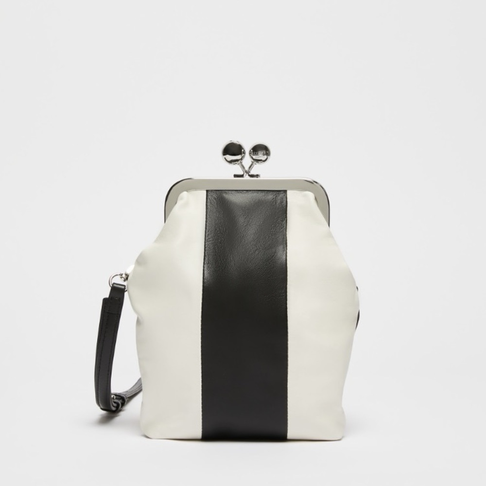 Weekend Max Mara Black and Cream Crossbody Bag